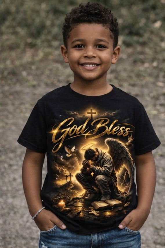 God Bless Christian T-Shirt – Faith Inspired Graphic Tee