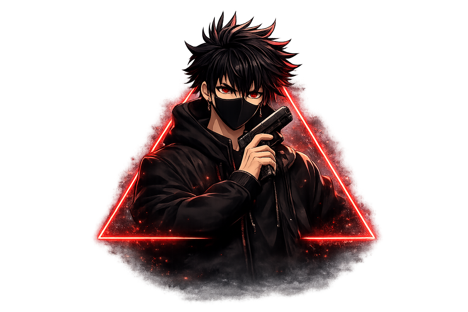 Anime Assassin Hoodie Masked Character Streetwear Graphic LABRetail Limited Drop