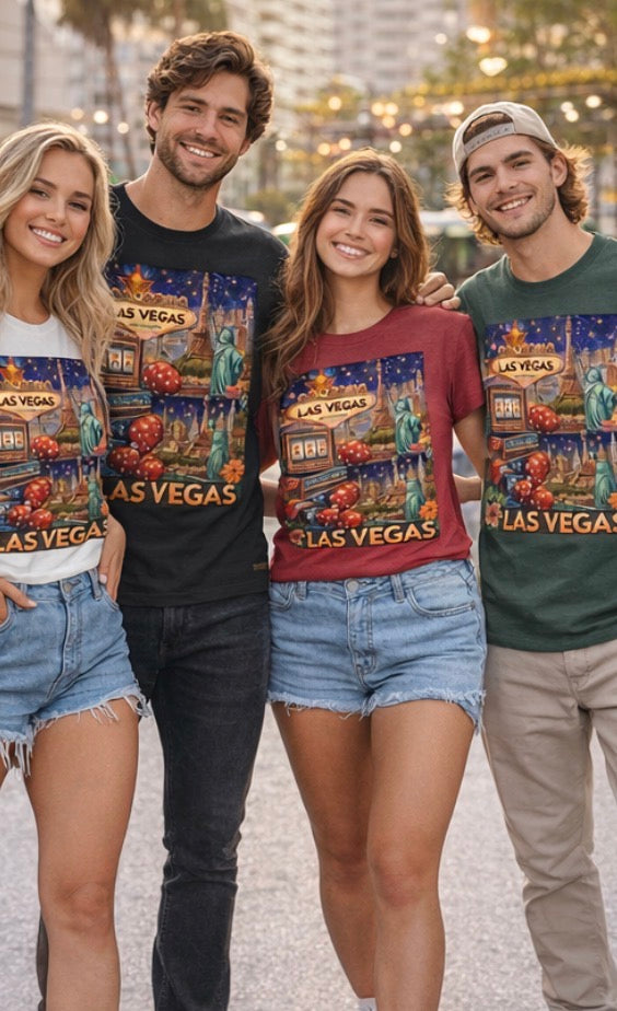 Las Vegas Tshirt- Souvenir/ “What Happens In Vegas Stays In Vegas”