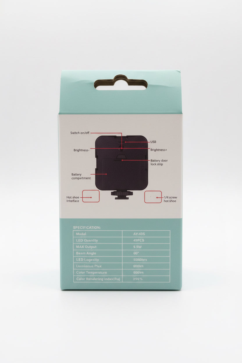 AY-49S Mini LED Video Light,