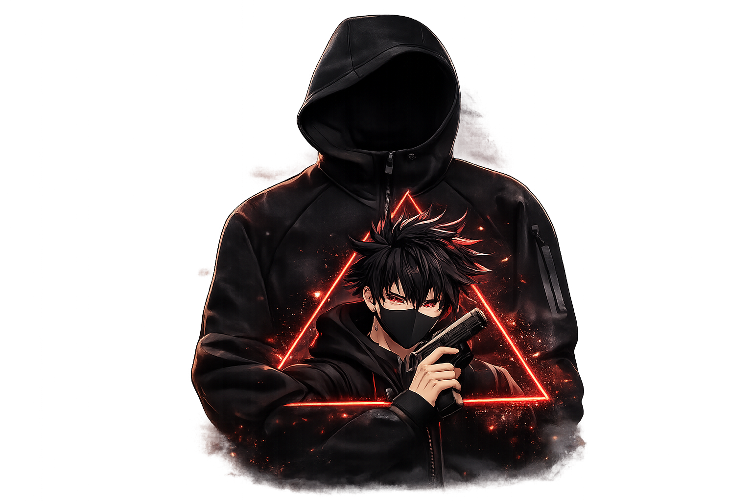 Anime Assassin Hoodie Masked Character Streetwear Graphic LABRetail Limited Drop