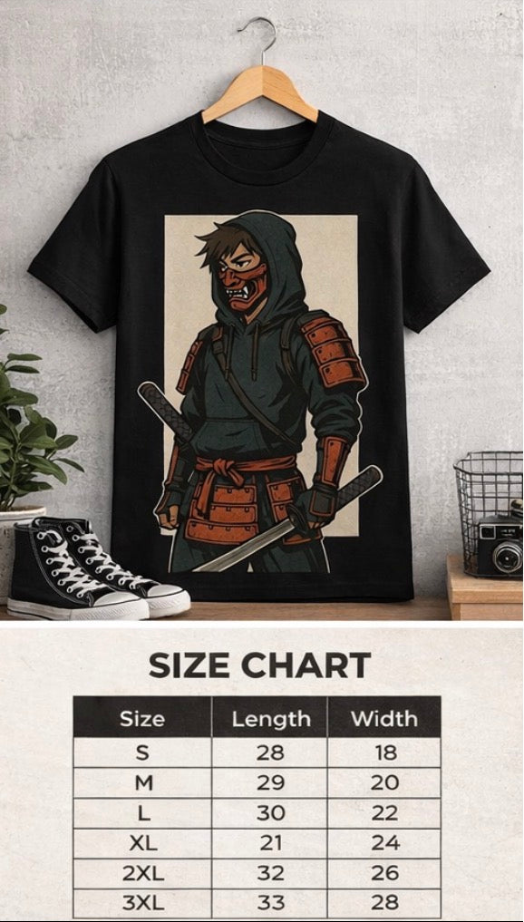ANIME SAMURAI T-SHIRT