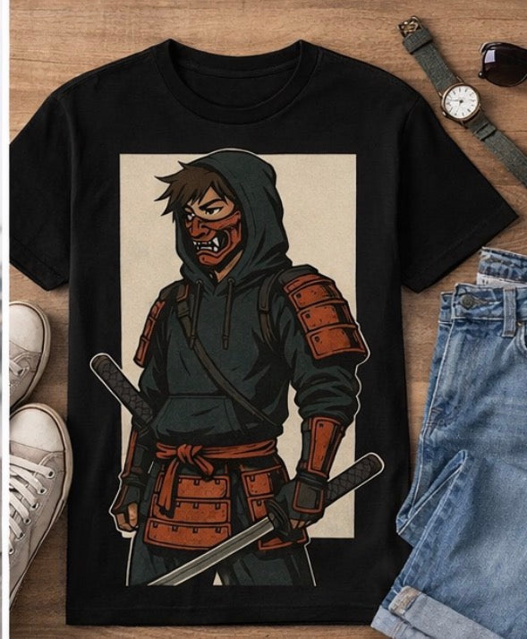 ANIME SAMURAI T-SHIRT