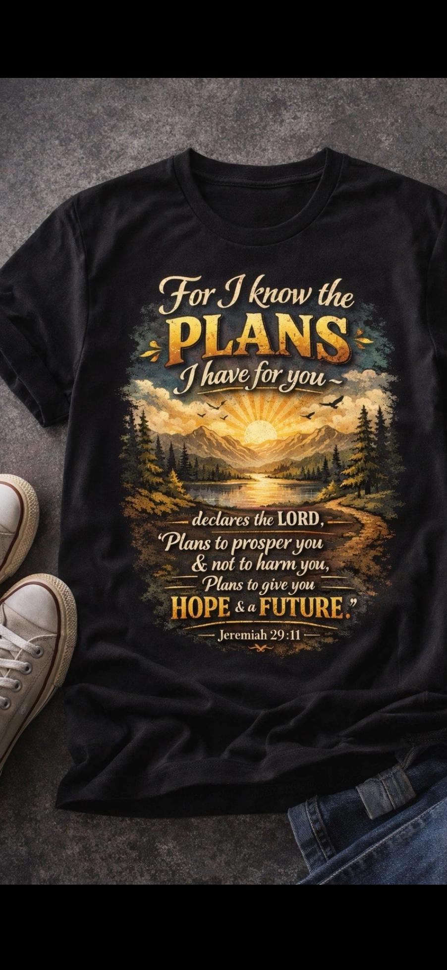 Jeremiah 29:11 Faith T-Shirt | Christian Inspirational Tee | Hope & Future Shirt