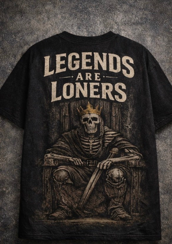 Legends Are Loners – Oversized Streetwear Graphic Tee