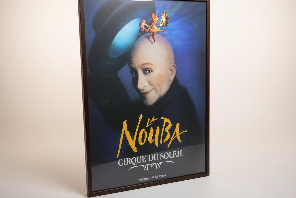 Original 1998 La Nouba Cirque du Soleil Poster Framed Walt Disney World Disney Rare