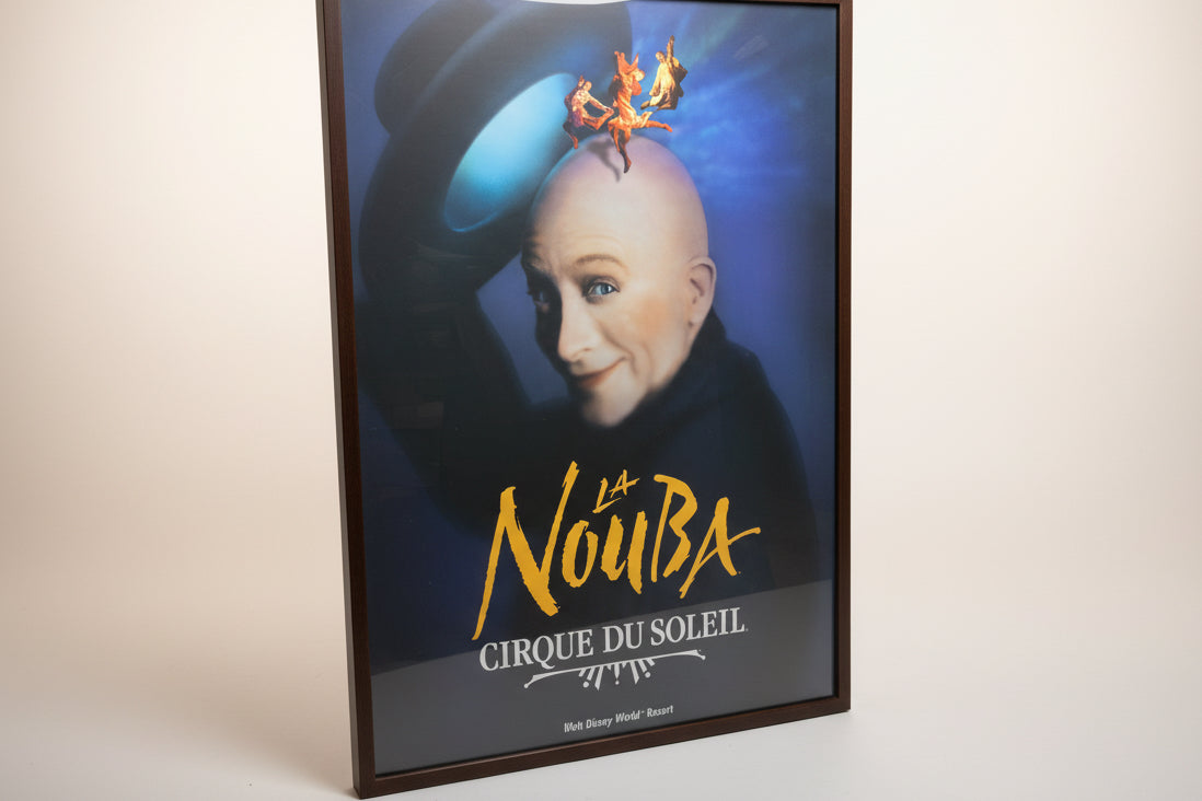 Original 1998 La Nouba Cirque du Soleil Poster Framed Walt Disney World Disney Rare