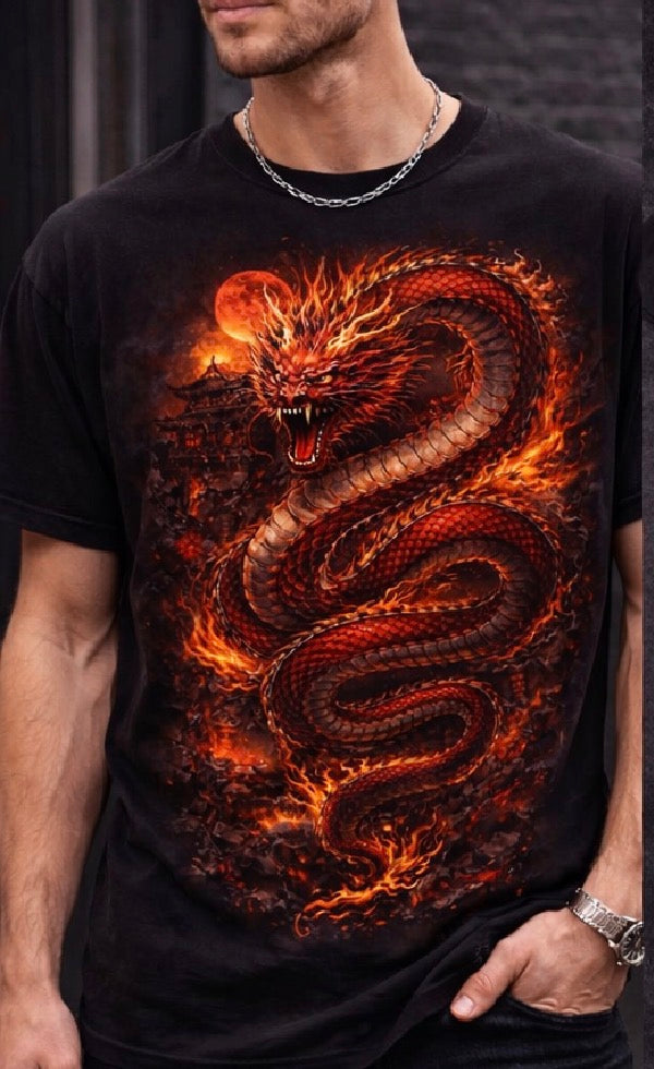 🔥 PREMIUM DRAGON GRAPHIC T-SHIRT – LIMITED STYLE DROP 🔥