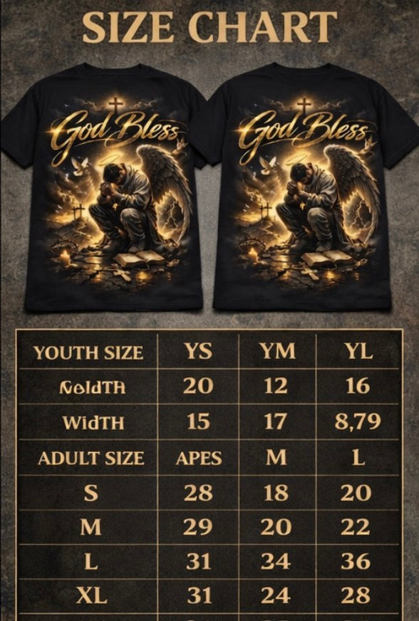 God Bless Christian T-Shirt – Faith Inspired Graphic Tee