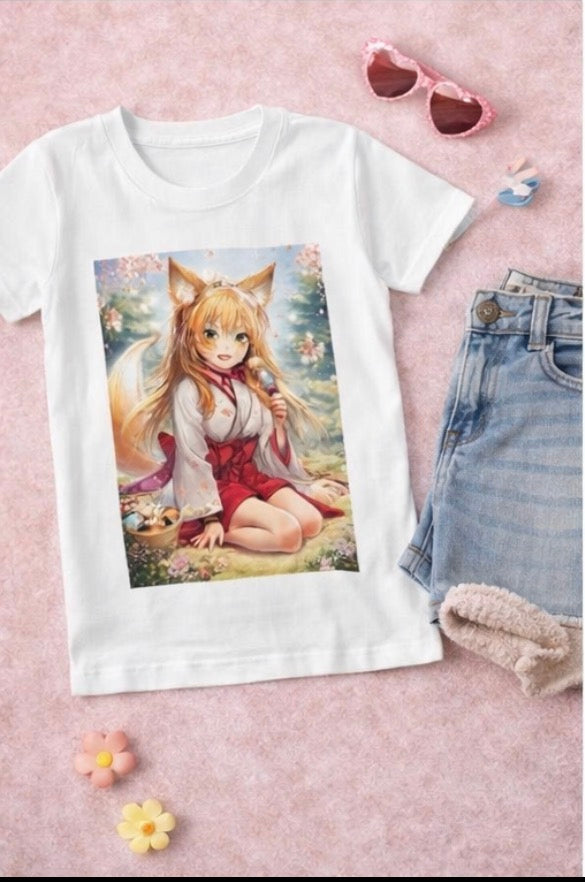 Fox Girl Anime T-Shirt